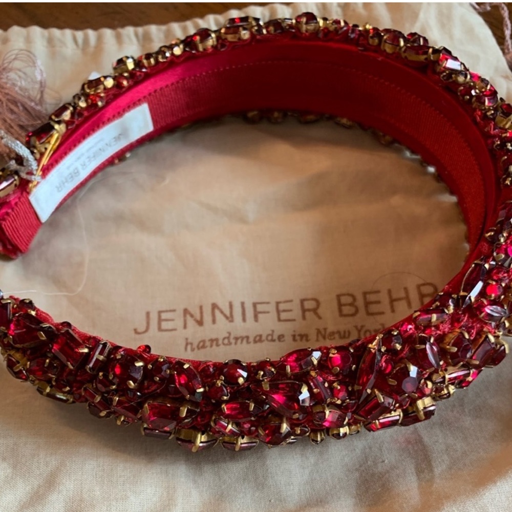 Jennifer Behr Ruby Red Headband NWT